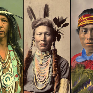 Fotografías históricas en color de nativos americanos de finales del siglo XIX y principios del XX