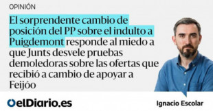Feijóo teme que Puigdemont cuente qué le ofreció el PP en su investidura (Opinión, Escolar.net)