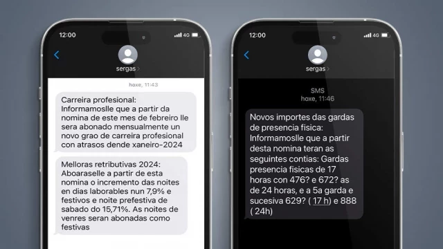 El último día de campaña, Sergas (Sevicio de salud de Galicia) envia SMS al personal de Sanidad anunciando aumentos salariales [GAL]