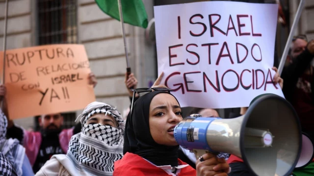 Una marcha en Madrid pide poner fin a la "masacre" en Gaza