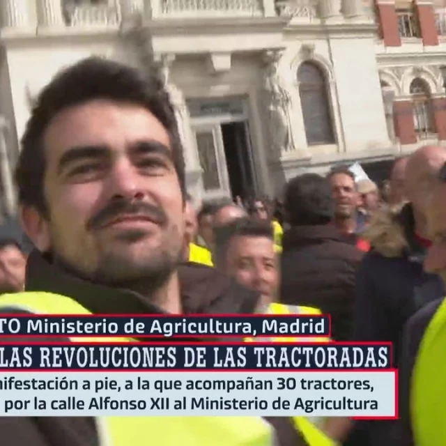 Agreden a un equipo de laSexta durante la protesta de los agricultores en Madrid