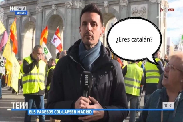Increpan a un reportero de TV3 en Madrid: '¿Eres catalán? ¡Fuera de aquí!'
