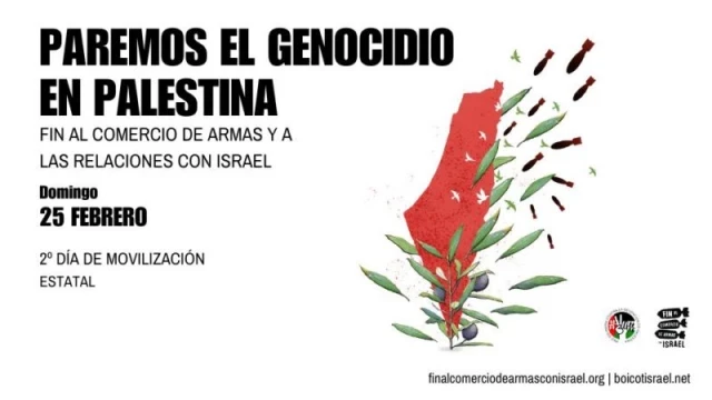 Segundo día de movilización estatal contra el genocidio en Palestina 25F
