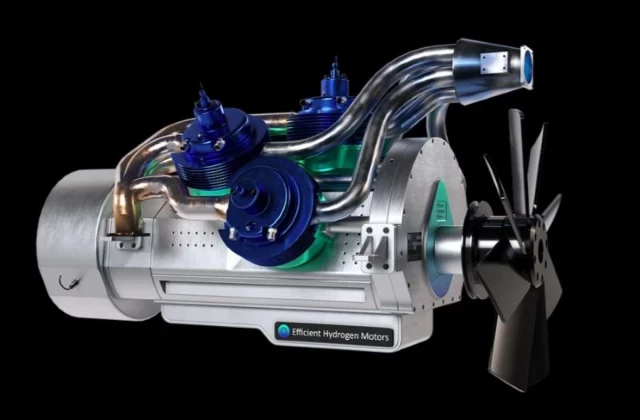 Startup francesa presenta un motor de combustión de 5 tiempos alimentado por hidrógeno para descarbonizar el transporte pesado