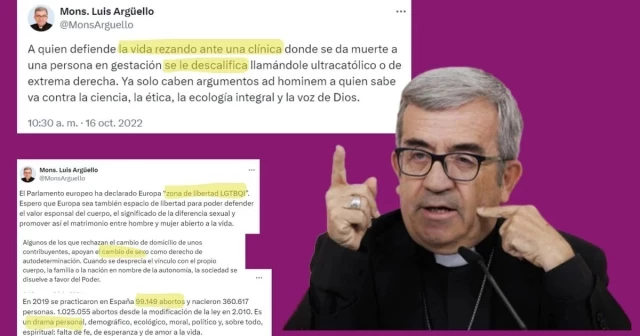Los tuits del nuevo presidente de la Conferencia Episcopal Española contra el aborto, la eutanasia y el colectivo LGTBI