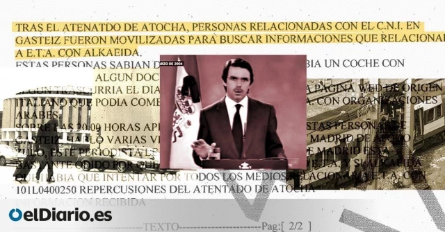 Un informe secreto de la Ertzaintza detalla cómo Aznar movilizó al CNI para vincular a ETA con el 11M