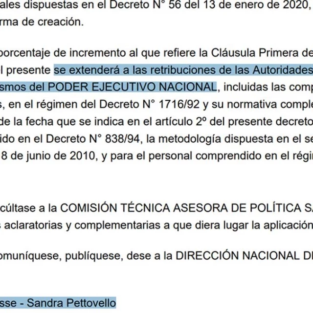 El escándalo no cesa porque fue Javier Milei quien firmó el Decreto 206 que implicaba el aumento salarial