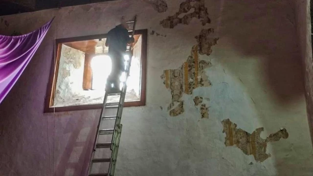El cura de un pueblo de Tenerife destroza unos frescos de su iglesia de más de 300 años de antigüedad