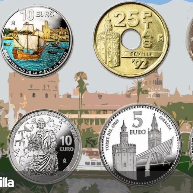 Sevilla en 5 monedas para la historia