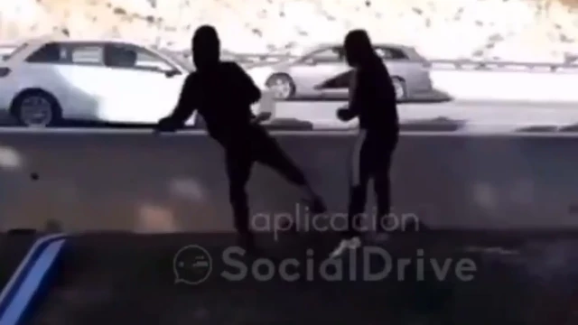 "No fallo una": varios jóvenes tiran piedras contra los vehículos en la autopista y suben el vídeo a sus redes sociales
