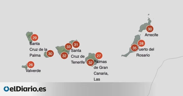Tenerife bate su propio récord de temperatura en un mes de abril: 38,2 grados
