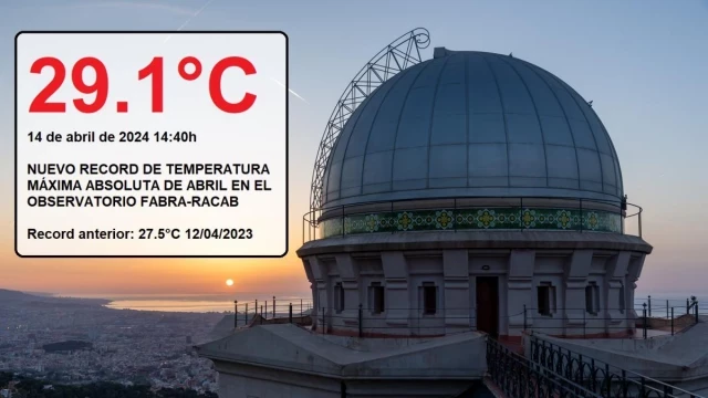 Barcelona alcanza el récord histórico en temperatura en un mes de abril