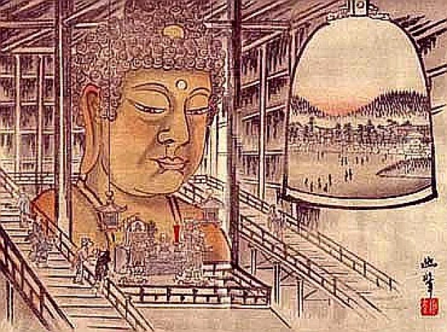 Un Buda gigante forjado con el hierro de miles de katanas