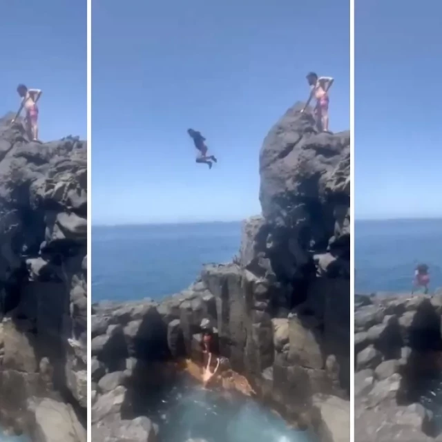 Un turista se estrella sobre las rocas al saltar en el charco del Tancón (Tenerife)