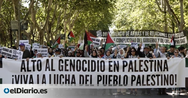 Miles de personas recorren un centenar de ciudades para defender a Palestina: "Israel asesina, Europa patrocina"