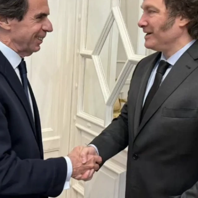 Aznar vista a Milei en la Casa Rosada: "Argentina está tomando las decisiones correctas"