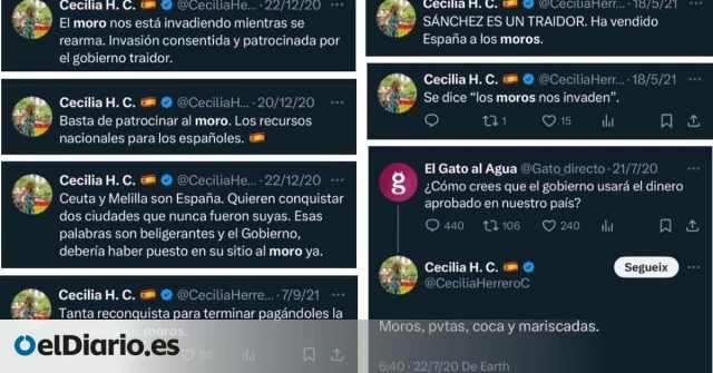 El historial de tuits de tinte racista de una concejala de Vox de València: “No son migrantes ni inmigrantes; son invasores”