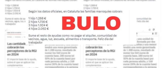 No, las familias marroquíes con cuatro hijos no perciben 2.092 euros al mes con la Renta Garantizada de Ciudadanía en Cataluña