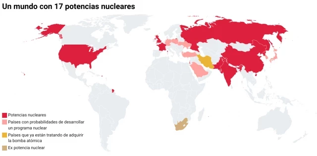 La carrera por la bomba atómica: ¿cómo sería un mundo con 17 potencias nucleares?