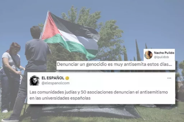 El último bulo de &#39;El Español&#39; para deslegitimar las protestas contra el genocidio en las universidades españolas
