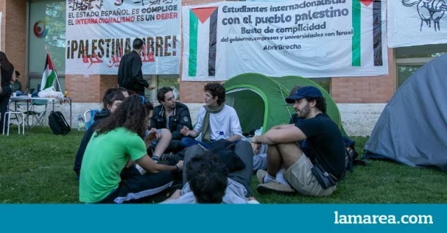 Así funciona la campaña de criminalización de las acampadas universitarias en apoyo a Palestina