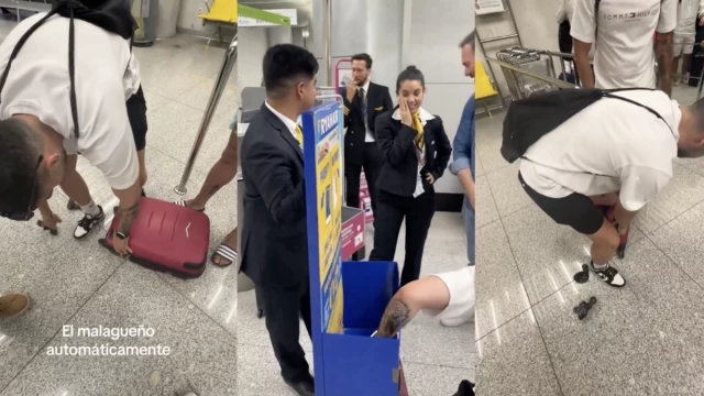 Un malagueño rompe las ruedas de su maleta para no pagar 70 euros por facturarla en Ryanair