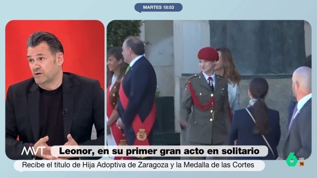 Iñaki López critica las medallas de Aragón a la princesa Leonor: "Es como si le damos la de salto de altura"