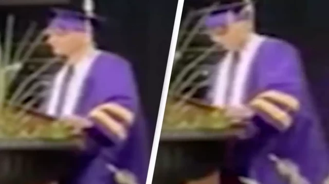 Un graduado pierde su diploma tras salirse del guión en su discurso de graduación [EN]