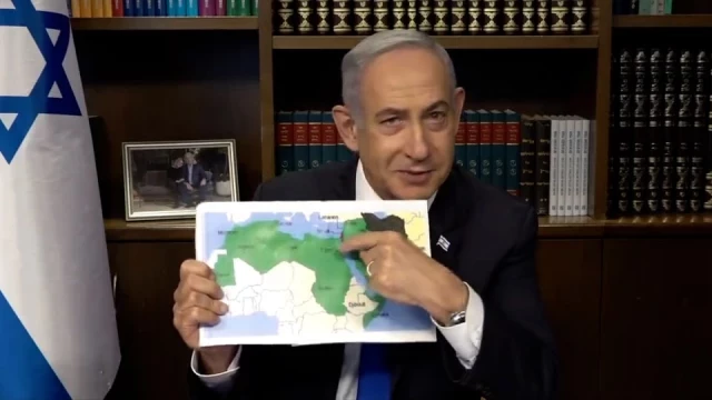 Netanyahu muestra un mapa de Marruecos sin el Sáhara