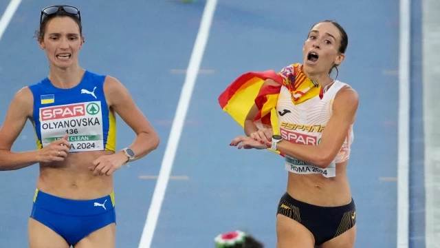Laura García-Caro pierde el bronce en los 20 km marcha por celebrarlo antes de tiempo