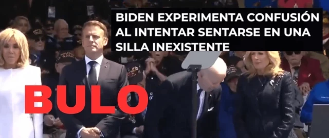 Joe Biden y la “silla invisible”: sí existía la silla y el vídeo que se ha viralizado está cortado