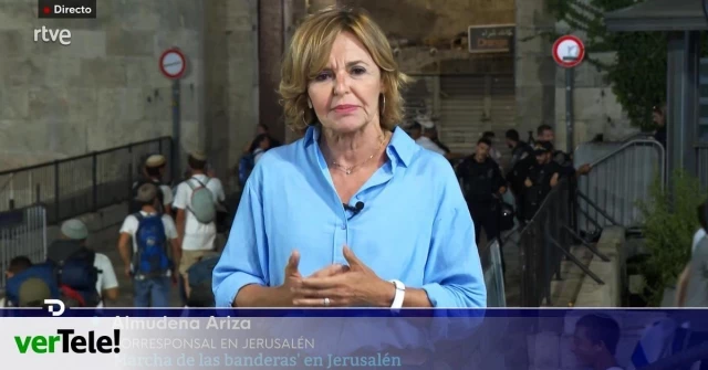 Almudena Ariza comparte el vídeo del acoso que sufrió en la Marcha de las Banderas de Jerusalén