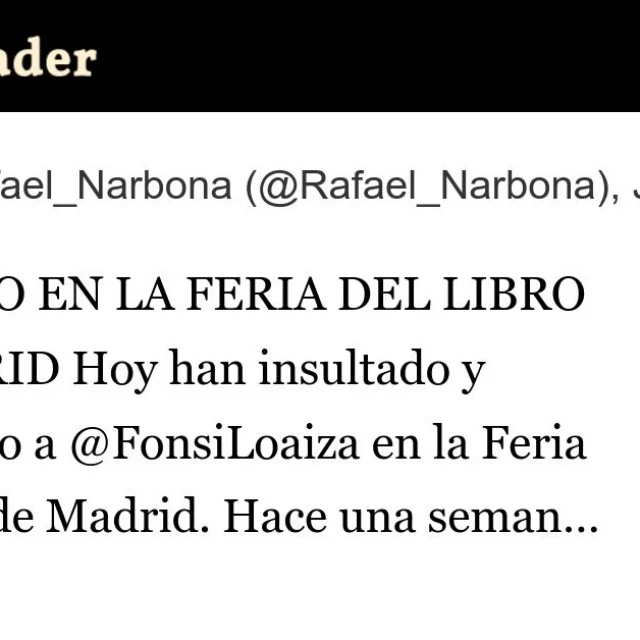 Fascismo en la Feria del Libro de Madrid