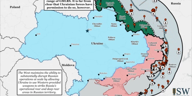 El mapa de guerra revela todas las bases militares rusas dentro del alcance de ataque de ATACMS