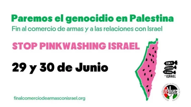 29 y 30 de junio: 6ª Movilización Estatal por Palestina. Paremos el genocidio. Stop Pinkwashing Israel