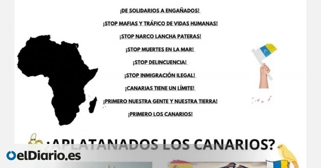 Cuarenta abogados llevan a la Fiscalía una manifestación contra la inmigración en Canarias por un posible delito de odio