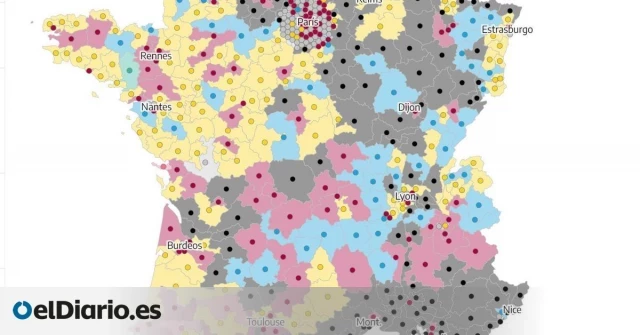 Elecciones Francia 2024: mapa de resultados de la segunda vuelta circunscripción por circunscripción