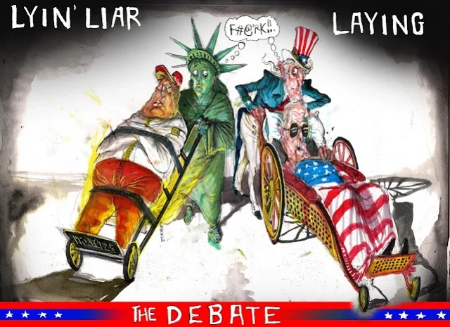 El debate de los candidatos a la presidencia de Estados Unidos [Recopilación de viñetas]