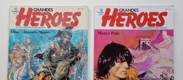 Publicaciones de antaño: "Grandes Héroes. El descubrimiento del mundo" (Larousse, 1978 - Planeta, 1981)