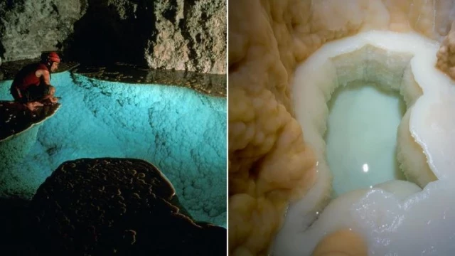 Descubren en las profundidades de una cueva de Nuevo México una fantástica piscina virgen nunca antes vista por humanos [ENG]