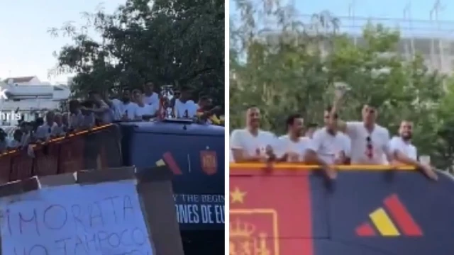 Morata lanza un vaso a una joven que le enseñó un cartel donde se leía «yo tampoco la meto»