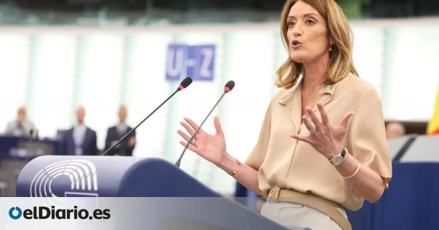 Roberta Metsola, reelegida presidenta del Parlamento Europeo con una gran mayoría