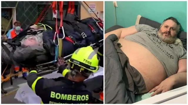 Dos horas y 17 bomberos para rescatar a José María, el hombre con 300 kilos de San Fernando