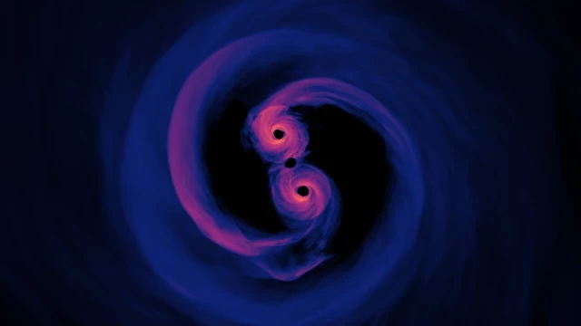 Los astrofísicos descubren la conexión entre un agujero negro supermasivo y la materia oscura para resolver el 'problema del pársec final (eng)'