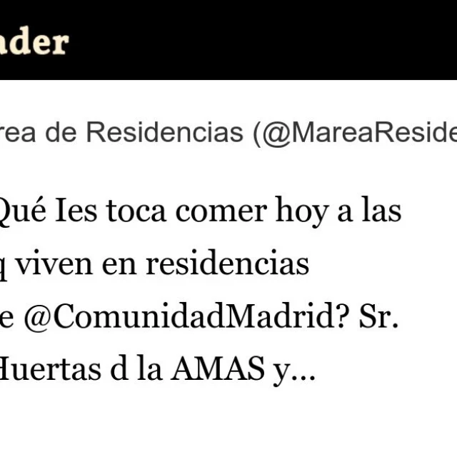Adivina: ¿Qué Ies toca comer hoy a las personas que viven en residencias públicas de la Comunidad de Madrid?