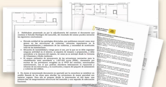 Urbanismo clausuró las naves de Calatrava en Sevilla por riesgo de derrumbe