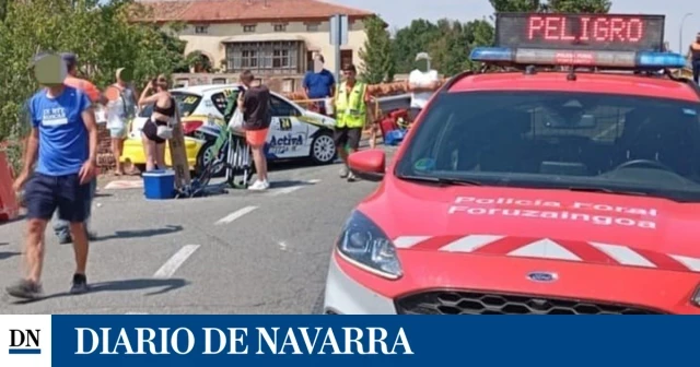 Siete personas heridas en un atropello múltiple en el Rally Villa de Fitero