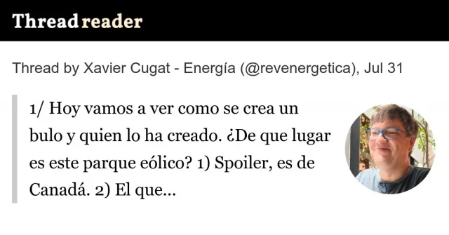 Hoy vamos a ver un ejemplo de cómo se crea un bulo antirrenovable: ¿De qué lugar es este parque eólico?