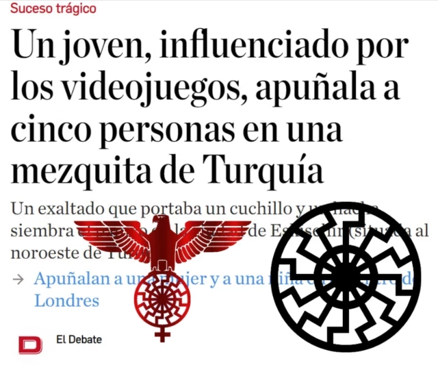 El Debate y El Heraldo de Aragón ocultan la ideología neonazi del autor de los apuñalamientos en una mezquita