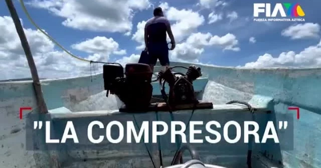 "La compresora", herramienta utilizada para la pesca ilegal en Campeche